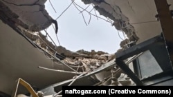 Пресс-служба обнародовала фото с одним из повреждений, которые получила ТЭЦ во время обстрелов