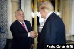 Обраний президент США Дональд Трамп приймає прем'єр-міністра Віктора Орбана в Мар-а-Лаго, США, 9 грудня 2024 року