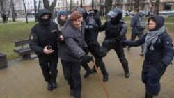 25 сакавіка 2017 году ў Менску: затрымліваюць Яна Грыба