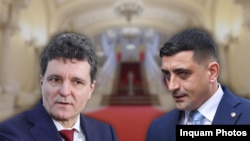 Nicușor Dan și George Simion (colaj Europa Liberă) 