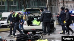 په مونشن ښار کې د پېښې ځای