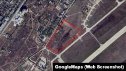 Возможное место расположения комплекса «Валдай» на аэродроме «Джанкой». Скриншот спутниковой карты Google