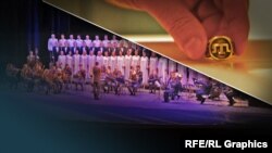 Qırımtatar milliy gimniniñ qayd etilüvi. Kollaj