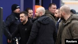 Președintele ucrainean Volodimir Zelenski la Forumul Mondial de la Davos. 22 ianuarie.