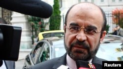 Iran's representative, Ambassador Reza Najafi, at the talks on September 27