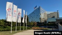 Poslovna zgrada Naftne industrije Srbije u Beogradu, 22. septembra 2025. 