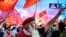 Демонстрация в Македонии против переименования страны. Скопье, 23 июня 2018 года