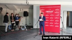 Rasim Bajrović, vlasnik i direktor Europa grupacije tokom najave o otvaranju novog kino kompleksa