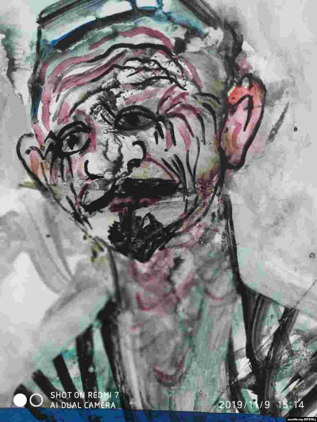 "Мамлакатим ва одамлар манзаралари" туркуми. Рассом Абдулла Холмирзаев