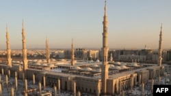 نمایی عمومی از مسجد النبی در شهر مدینه عربستان