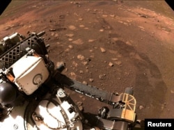 2021-жылы 18-февралда Марска конгон «Персевиренс» (Perseverance) марсжүргүсү. Reuters. 2021-жылдын 4-марты.