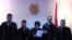 Армения – 5 судей Административного суда в почти пустом зале зачитывают решение по делу о тарифе на газ. Ереван, 26 июля 2010 г.  