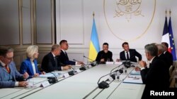 Во время заседания «Коалиции желающих» в Париже, 4 сентября 2025 года