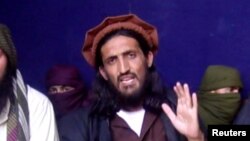 عمر خالد خراسانی په مومندو کې د تحریک طالبان پاکستان له قوماندانانو یو وو چې اوسمهال په افغانستان کې اوسېده - پخوانی انځور.