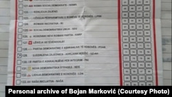 Bojan Marković je novinarki RSE-a putem Vibera poslao popunjen glasački listić, na kojem je bila zaokružena politička opcija Adrijane Hodžić, a za koji tvrdi da mu je dao gradonačelnik ukazujući mu kako da glasa.