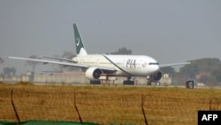 A Pakistan International Airline (PIA) on the runway in Islamabad.