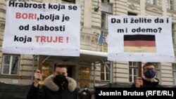 Studentski protest pred Vladom Kantona Sarajevo