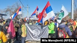 Заминување на студентите од Белград во Крагуевац 11.02.2025 година