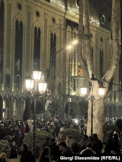 აქცია რუსთაველი გამზირზე უწყვეტი პროტესტის 82-ე დღე