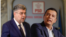 Fostul și actualul lider PSD: Marcel Ciolacu și Sorin Grindeanu.