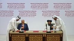 د افغان سولې لپاره د امریکا د ځانګړي استازي زلمي خلیل‌زاد او په قطر کې د طالبانو د سیاسي دفتر مشر ملا برادر