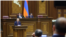 Armenia - Prime Minister Nikol Pashinian speaks in the Armenian parliament, Yerevan, April 16, 2025.