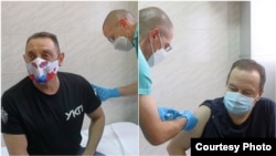 Aleksandar Vulin i Ivica Dačić u trenutku primanja vakcine, Beograd (6. januar)