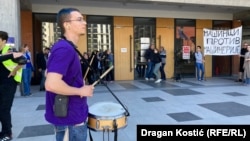 Protest ispred Palate pravde u Beogradu, 15. maj 2025.