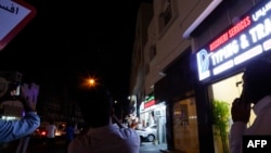 People film projectiles seen over Doha in Qatar on June 23 that resulted in multiple explosions. Iran claimed responsibility for the attack, which targeted a US air base. 