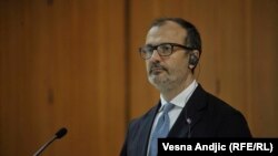 Ambasadori i BE-së në Serbi, Sem Fabrizi. Foto nga arkivi. 
