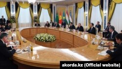 Главы центральноазиатских государств на саммите в Астане. 15 марта 2018 года.